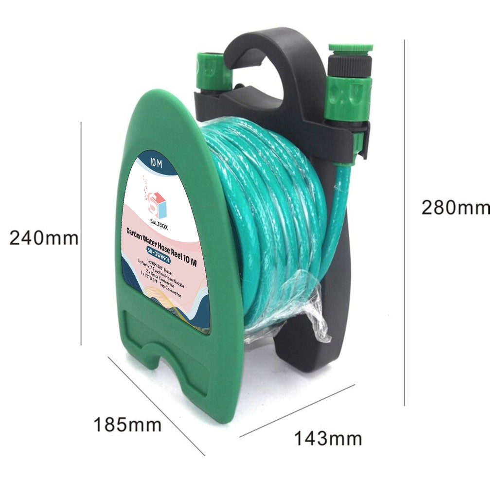 SALTBOX Hose reel mini set 10 meter - Selang air portable set 10 meter