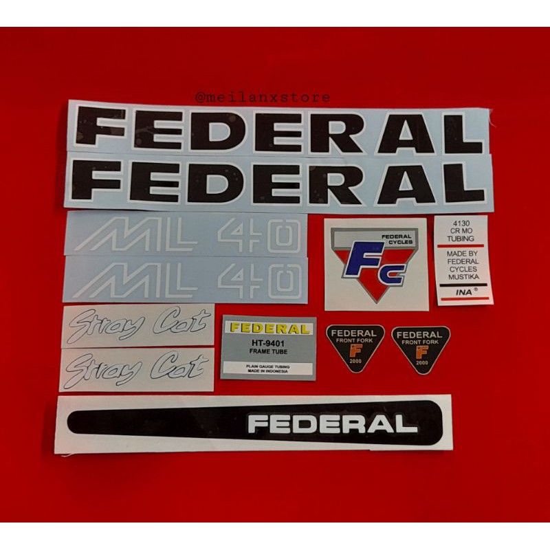 

Stiker sepeda Federal Ml 40 stray cat