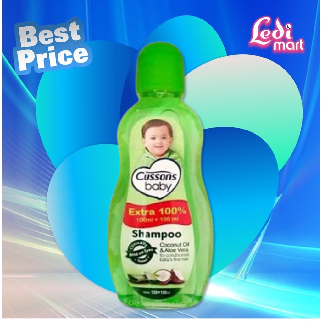 ORIGINAL Cussons Baby Shampoo 100ml+100 ml &amp; 50ml+50ml / Cusson Shampoo Bayi / LEDI MART