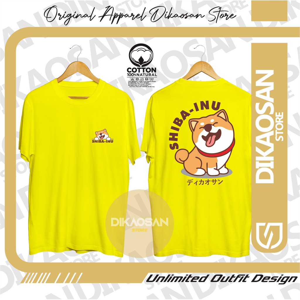 Kaos Baju T-shirt Kaos Crypto "Shiba Inu SHIB" -Kaos Cryptocurrency/Kaos Shiba Inu/Kaos Shiba Army/K