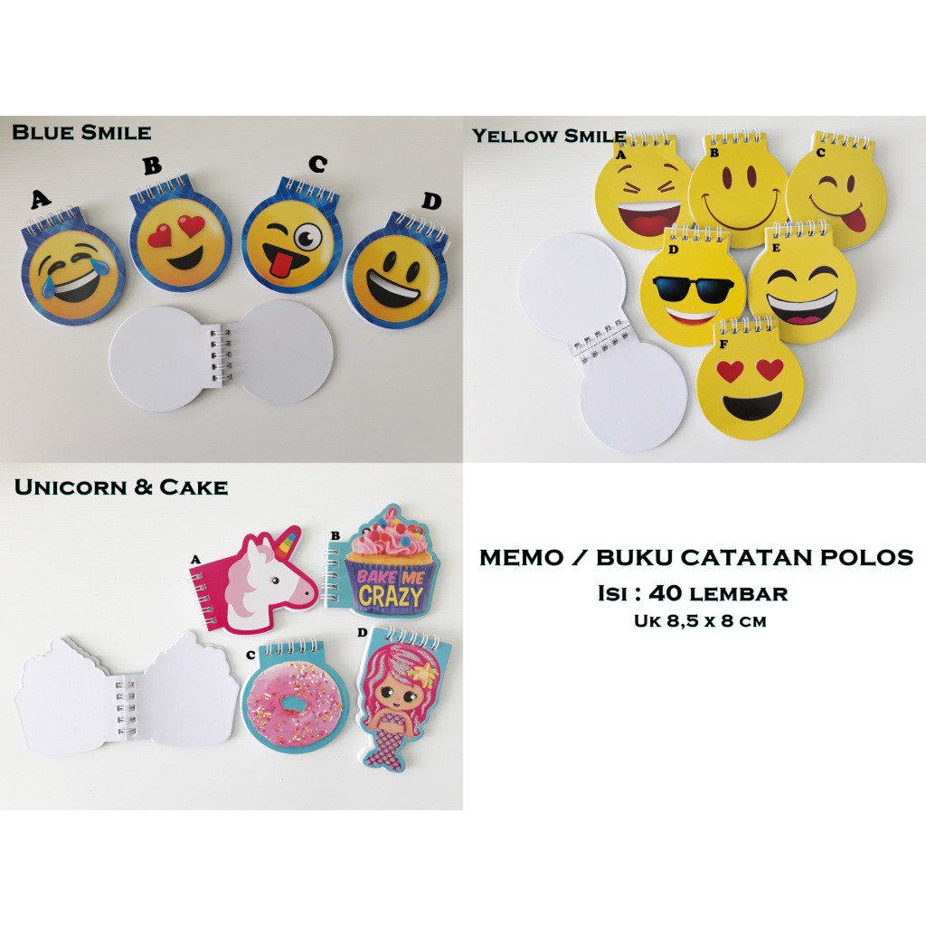 

Memo ring / buku catatan / ring book motif
