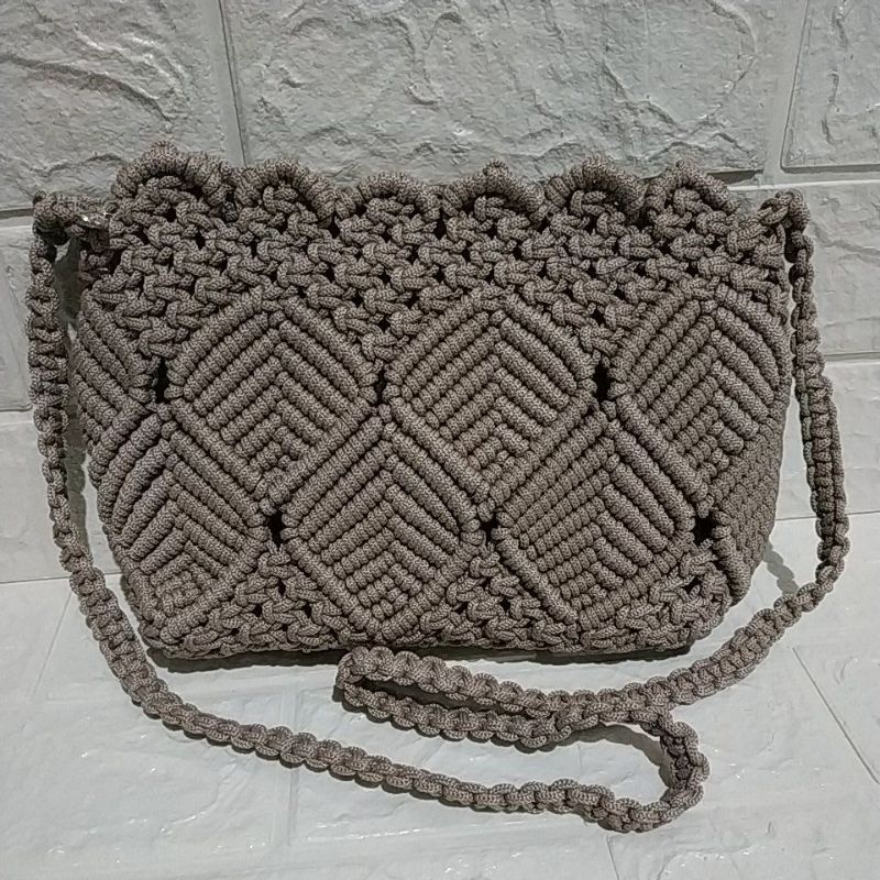 Tas Tali Kur , Tas Rajut , Tas Daun