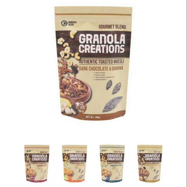 

GRANOLA CREATIONS AUTHENTIC TOASTED MUESLI 400GR