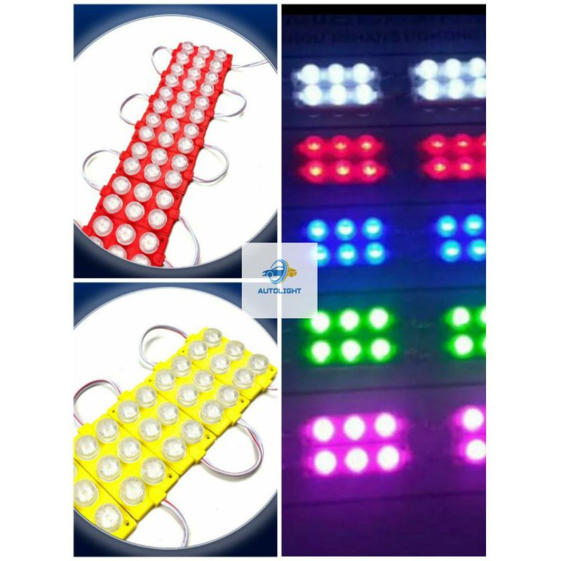 Lampu Strip LED Modul Sampin Bak Kolong Truck Mobil 6 Mata Super SMD 12 Volt &amp; 24 Volt