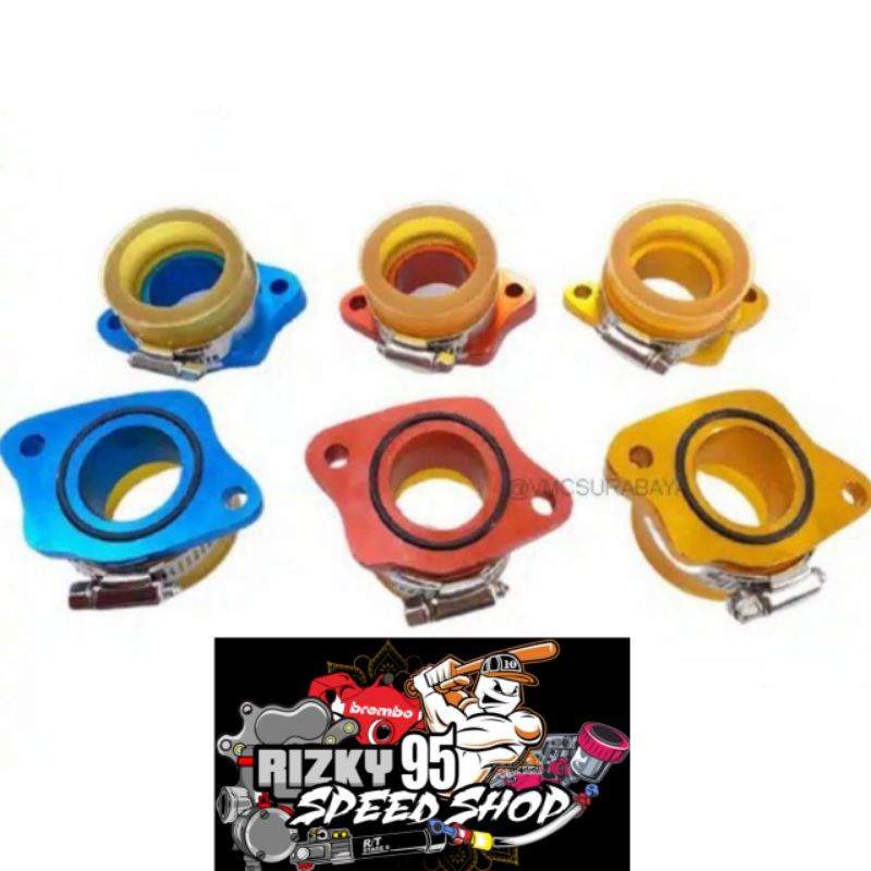 Manipol Intake Teflon Karbu PE 28 PWK 28 PNP GL  manipol intake PE 28 PWK UKURAN 28 Manipol manipul 