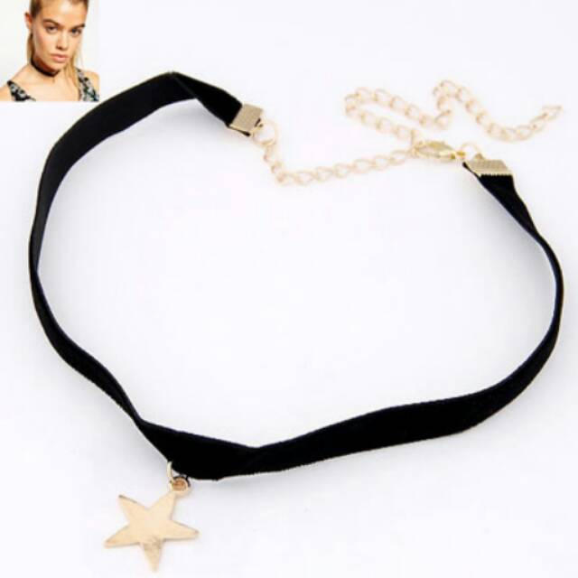 Choker Star Gold / Choker Bintang