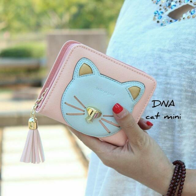 YA 049 - Dompet Face Cat Sablon