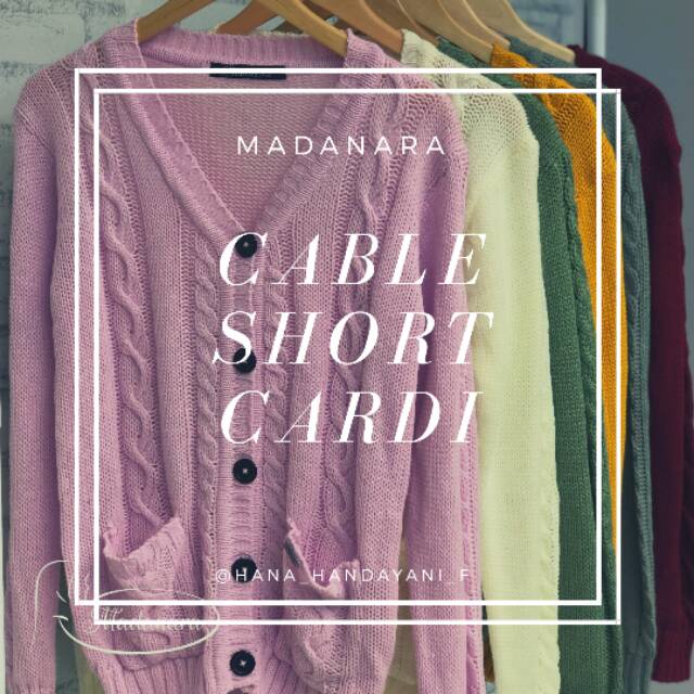 Cable Short Cardi Madanara