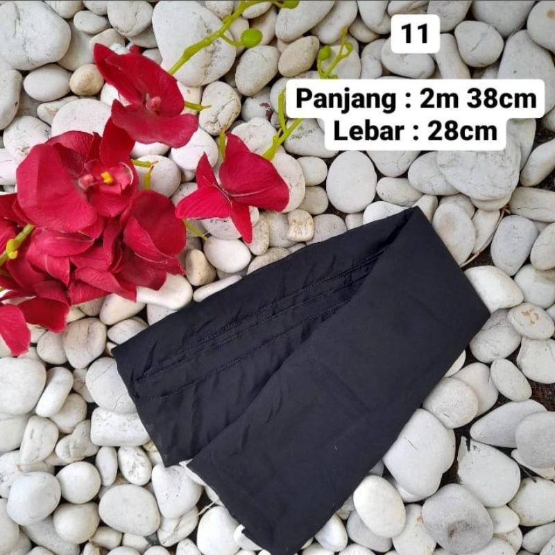 Selendang Sifon / Selendang Bali / Selendang Upacara-Hitam
