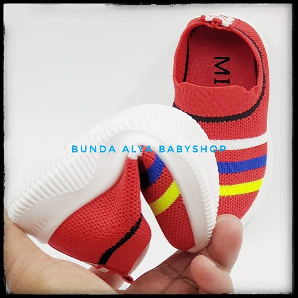 Sepatu Anak Perempuan Import Umur 4 5 6 Tahun Premium Lentur Alas Karet MERAH Size 27 - 32