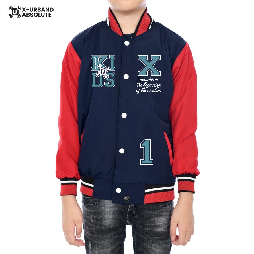 Jaket Varsity Anak Unisex Wonderkids K63