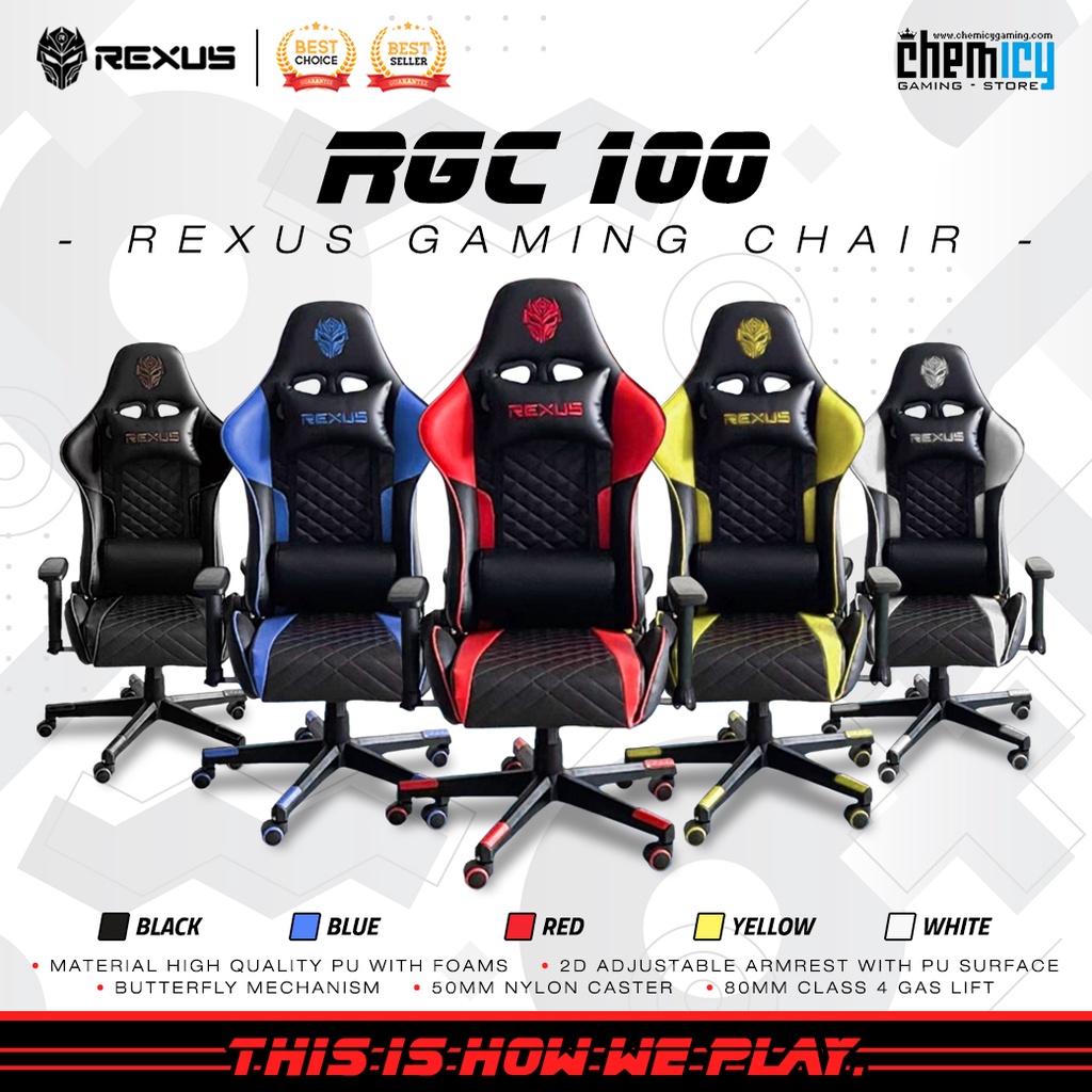 Rexus RGC 100 Gaming Chair / Kursi Gaming