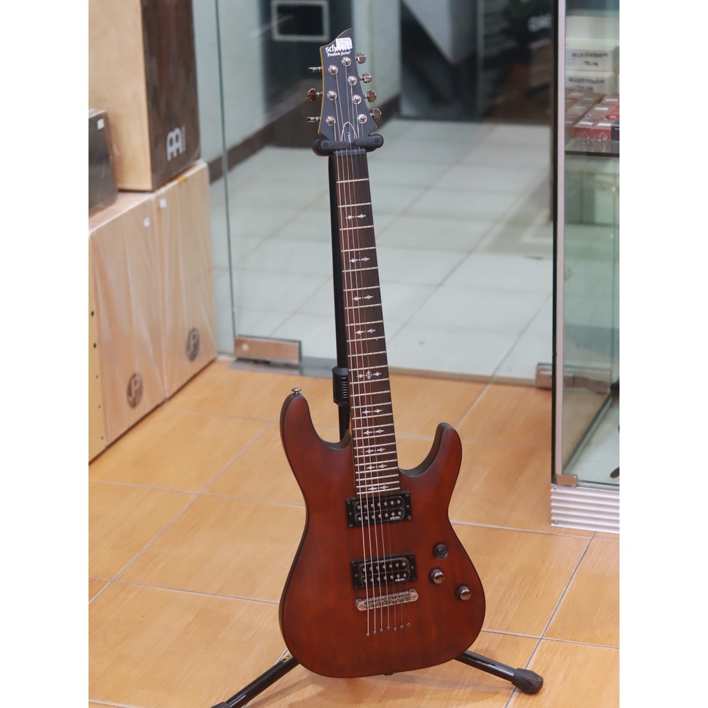 Schecter Omen 7 Walnut Satin - Gitar Elektrik 7 String WSN Omen7