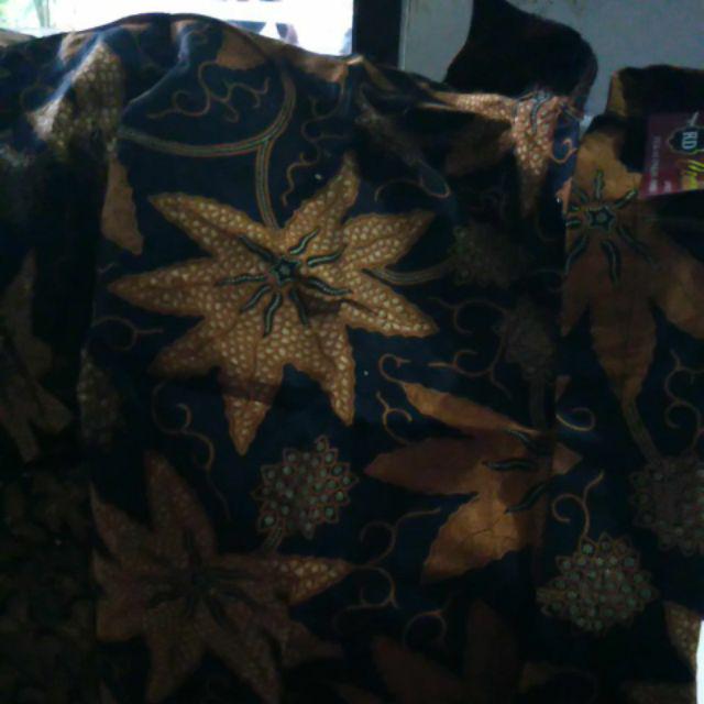 Motif Random - Kemeja Batik Hem Pendek Pria Kerja Kantor Kondangan Seragam Flash Sale Murah