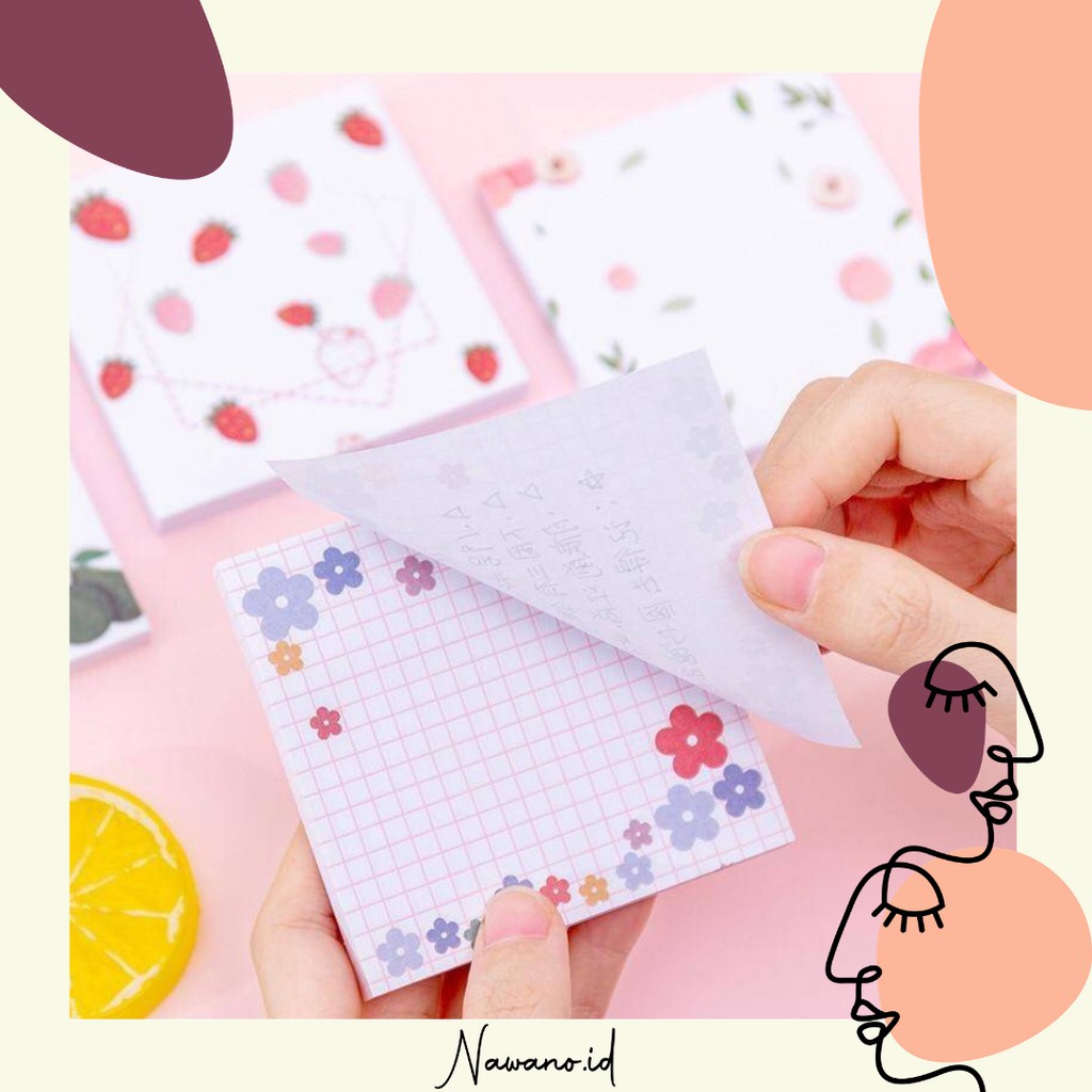 

Memo Mini Tempel Persegi / Sticky Notes Motif Unik (NAWANO.ID)
