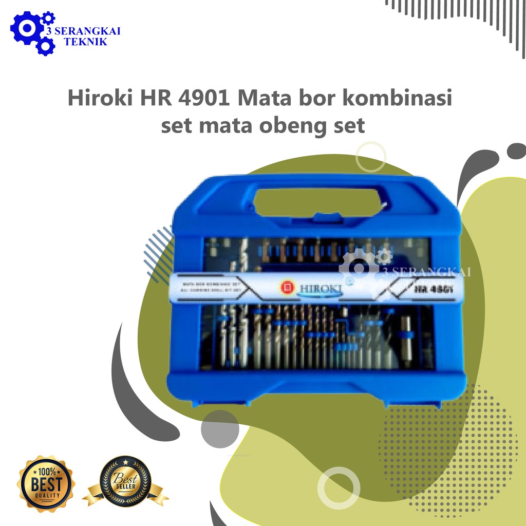 Hiroki HR 4901 Mata bor kombinasi set mata obeng set