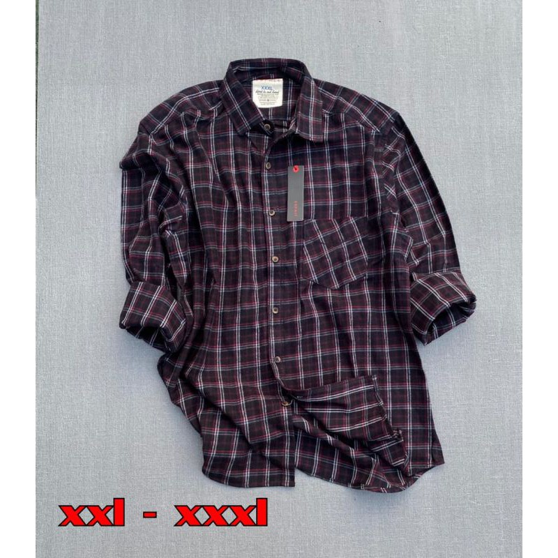 KEMEJA FLANEL BEG SEZE SUPER PREMIUM LANGAN PANJANG  UNISEX LIMITID