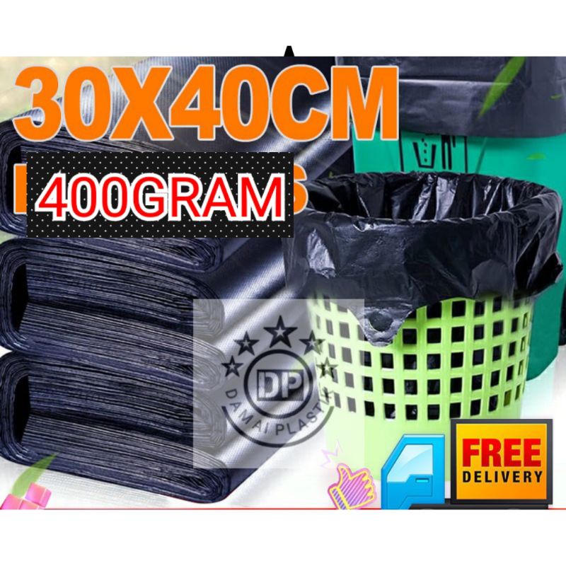 Kantong Plastik Sampah 30x40 Tanpa Tenteng 35x50 40x60