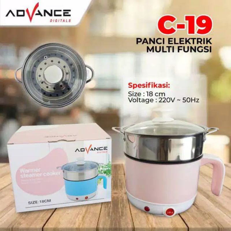 Kompor Listrik Multifungsi Advance C19 Panci Masak Multifungsi