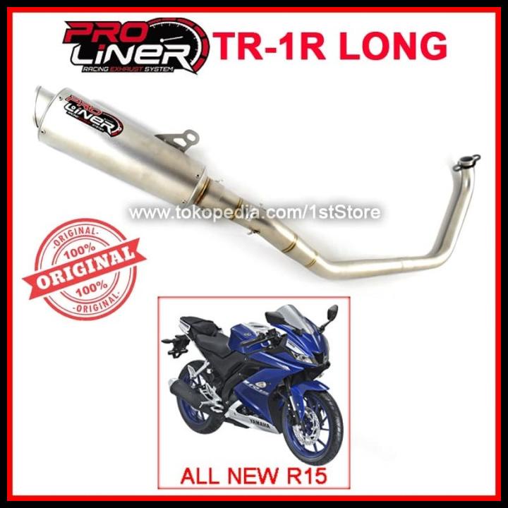 Knalpot Proliner Tr1 Long All New R15 Vva V3 Tabung Besar Original 155