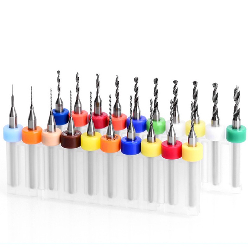 10pcs Mata Bor Micro Set Bor Baja Tungsten 0.1 - 1.0mm 0.3-1.2mm Mata Bor PCB CNC Mini Drill Bit Micro Print Circuit Board Cnc Drill Bits