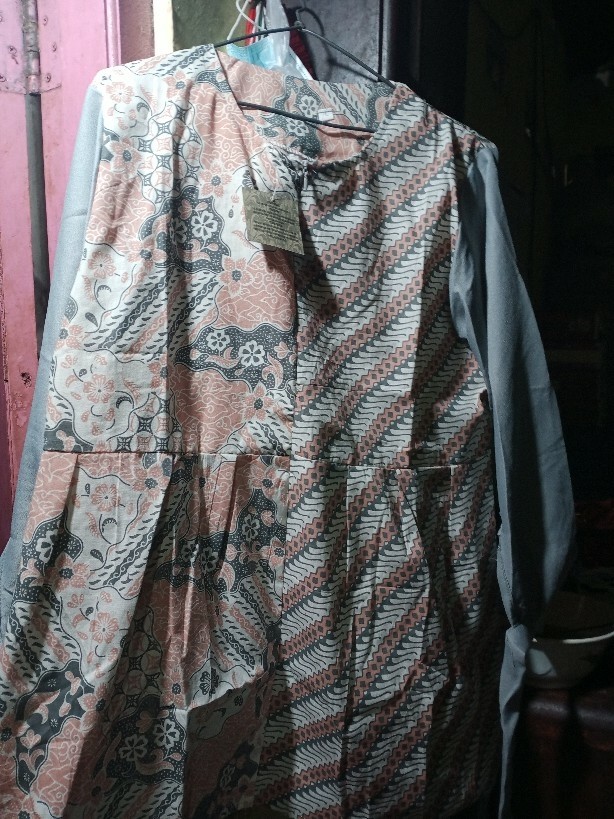 M-l-xl-xxl Baju Batik Wanita Asj Sa Hrb026 Shibori Blouse Batik Atasan Kenongo Batik Asli Pekalongan