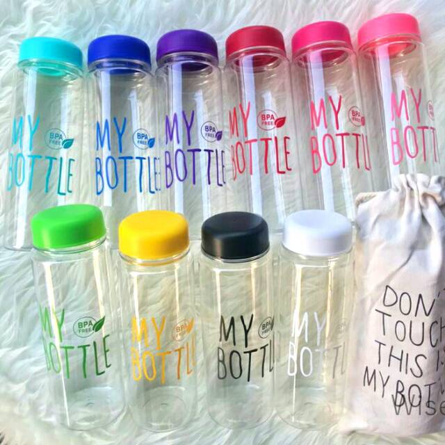 botol minum my bottle infused water (bening) transparan 500 ml tumbler sekolah olahraga