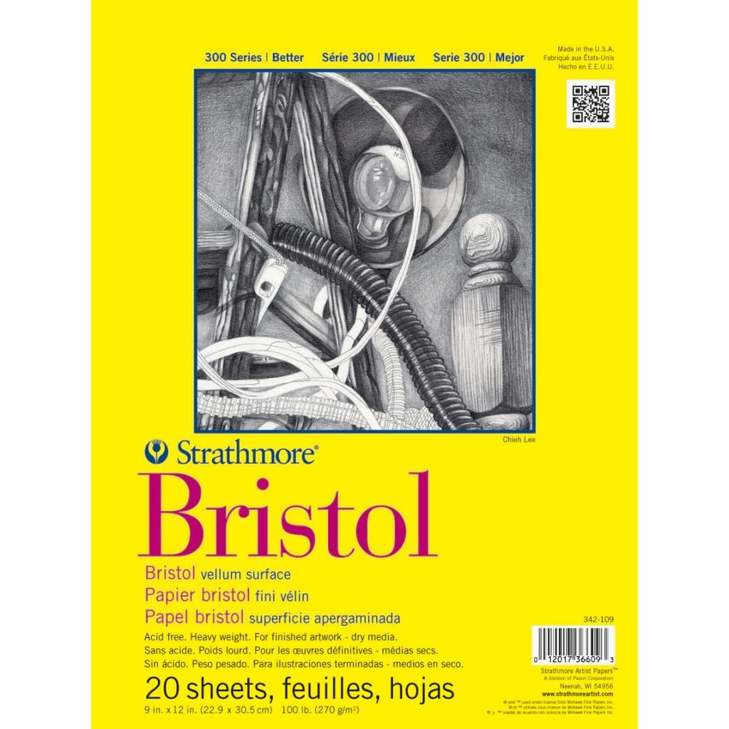 Strathmore - Bristol Vellum Surface Sketch Pad 300 series