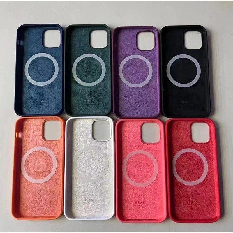 Case Iph 12 12mini 12pro 12promax Pro Max Mini Magsafe Silicon Softcase Support Wireless Charger