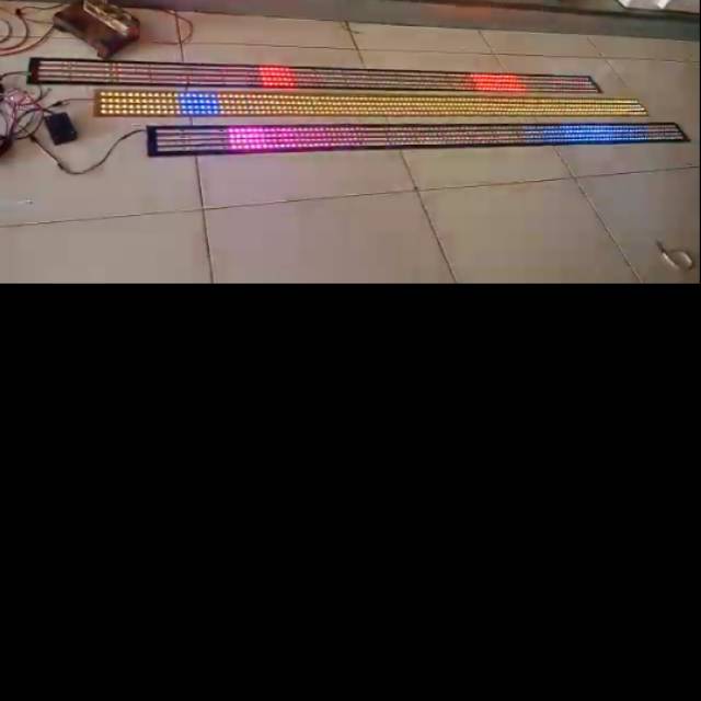 Led strobo truk fuso canter ukuran 160cm x 3 baris