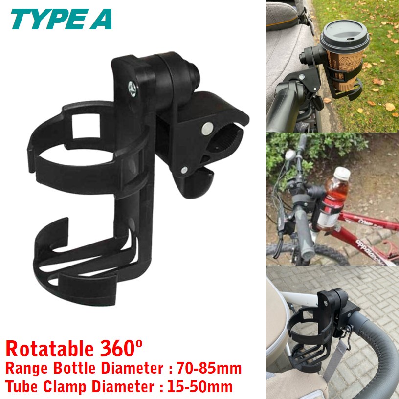 YGRETTE - UNIVERSAL Holder Botol ROTATABLE Minum Sepeda Bicycle Stroller Seatpost Frame Downtube Handlebar