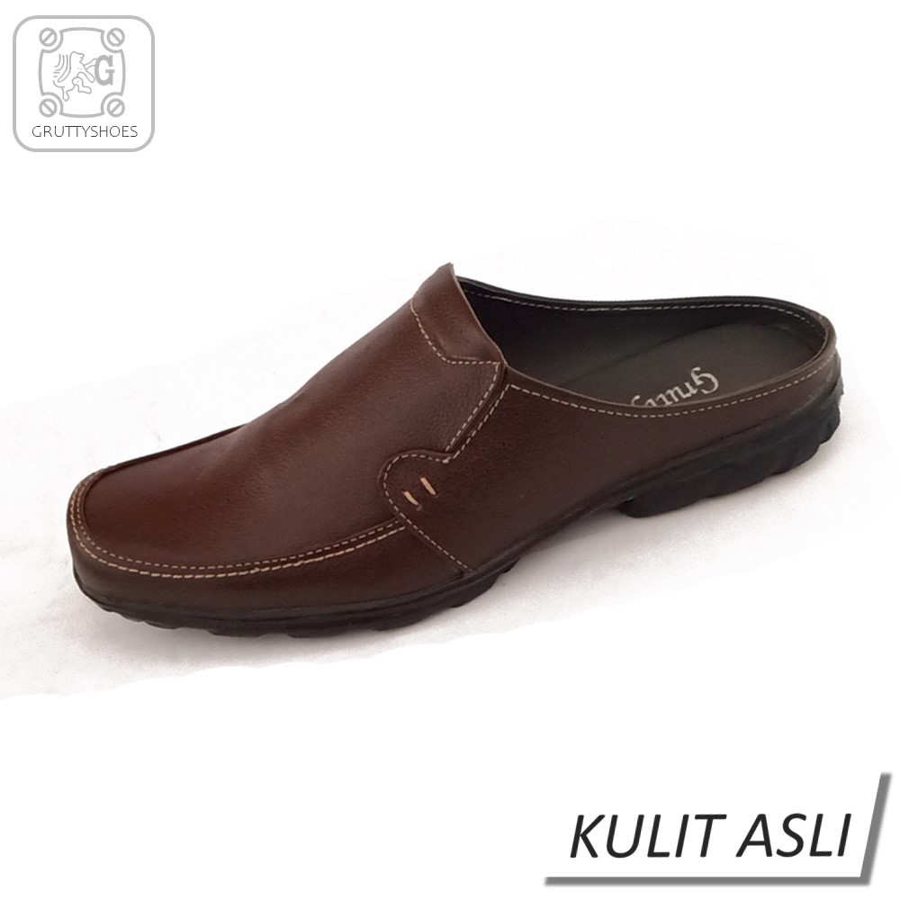 Grutty Sepatu Sendal Pria Bustong AN-091Coklat