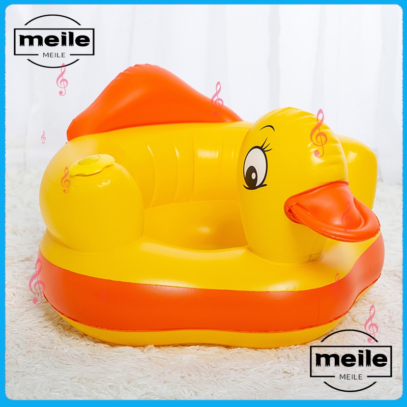 Kursi Sofa Tiup Tempat Duduk Bayi Balon Motif Binatang Infant Seat Kursi Sofa Tiup Ada Musik /sofa angin termurah bebek,Tiup Baby Model Kursi bebek, sofa angin anak karakter, anak balita 1 2 3 5 tahun  untuk Belajar Duduk dan Makan