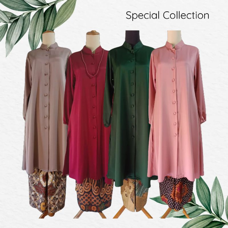 SET LONG TUNIK MODERN & ROK BATIK PRIMIS
