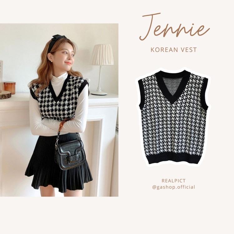 {BJW.02Jl22в} VEST dan KEMEJA Rompi Rajut Korean Outfit Baju gaya Korea