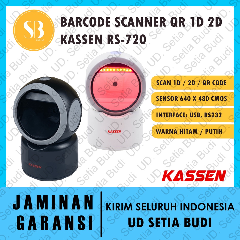 Barcode Scanner QR 1D 2D Kassen RS-720 RS720