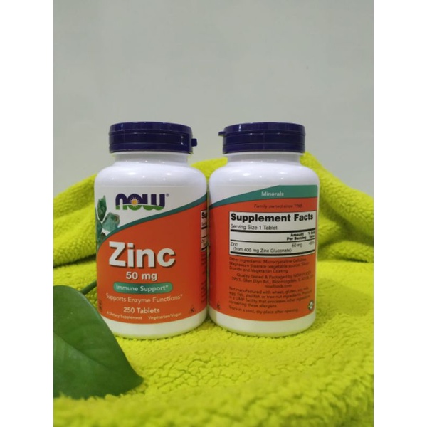 Zinc, 50 mg, 250 Tablets
