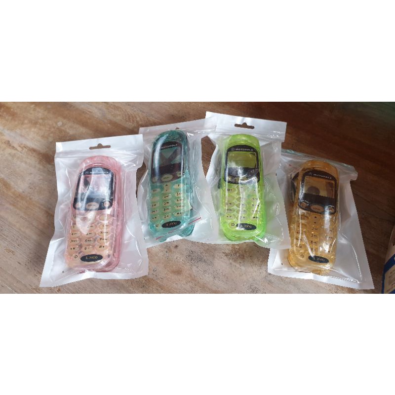 casing motorola l2000 transparan bening plus tulang keypad fulset