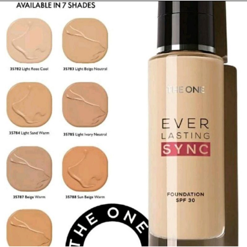 The one ever lasting sync foundation SPF 30/foundation the one/foundation oriflame/alas bedak