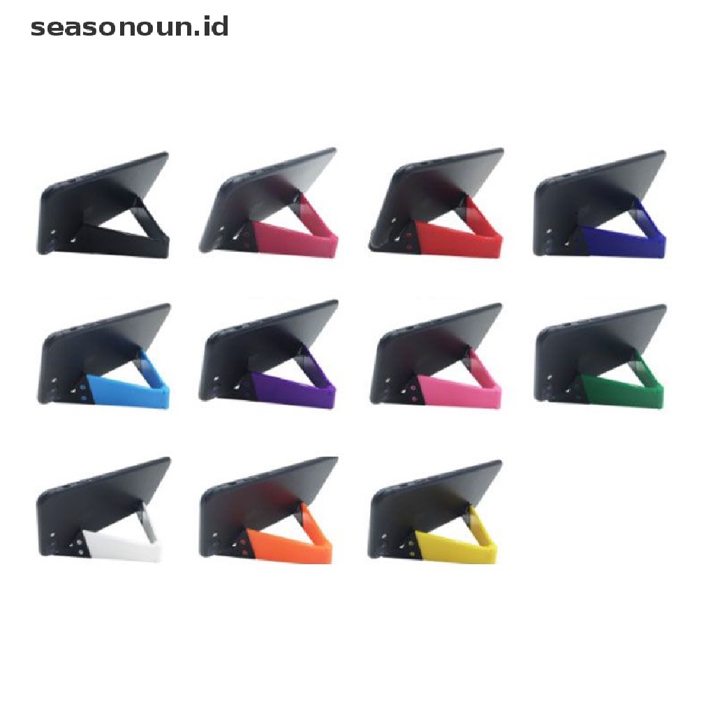 【seasonoun】 V-Shaped Universal Foldable Mobile Cell Phone Stand Holder Phone Pad E-Reader .