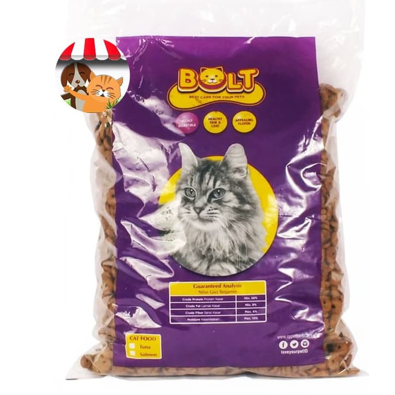 Bolt Cat Food 1kg Tuna- Bolt Makanan Kucing