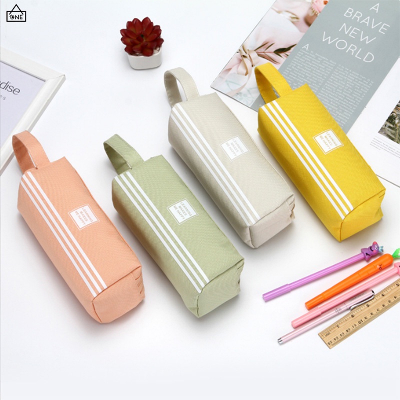 

COD❤️Kotak Pensil Dan Stationery Dual Zipper Kreatif Double-layer Kapasitas Besar Tas Pena Portabel Tas Alat Tulis Ritsleting Kain Oxford Sederhana-A.one