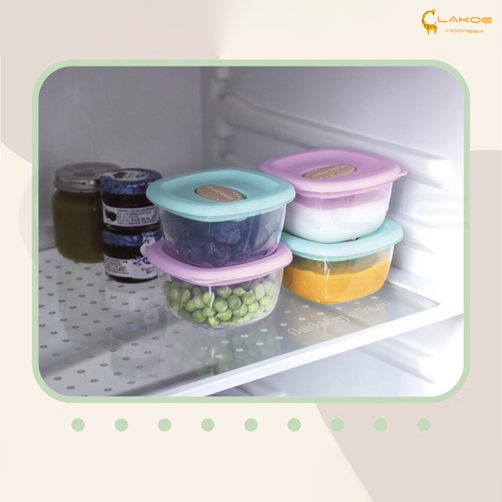 LAKOE 4in1 Baby Food Container tempat mpasi bayi penyimpanan mpasi bayi