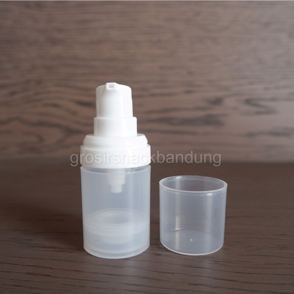 Botol Airless Spray 15ml Botol Serum Airless Pump Kosmetik Skin Care 15ml