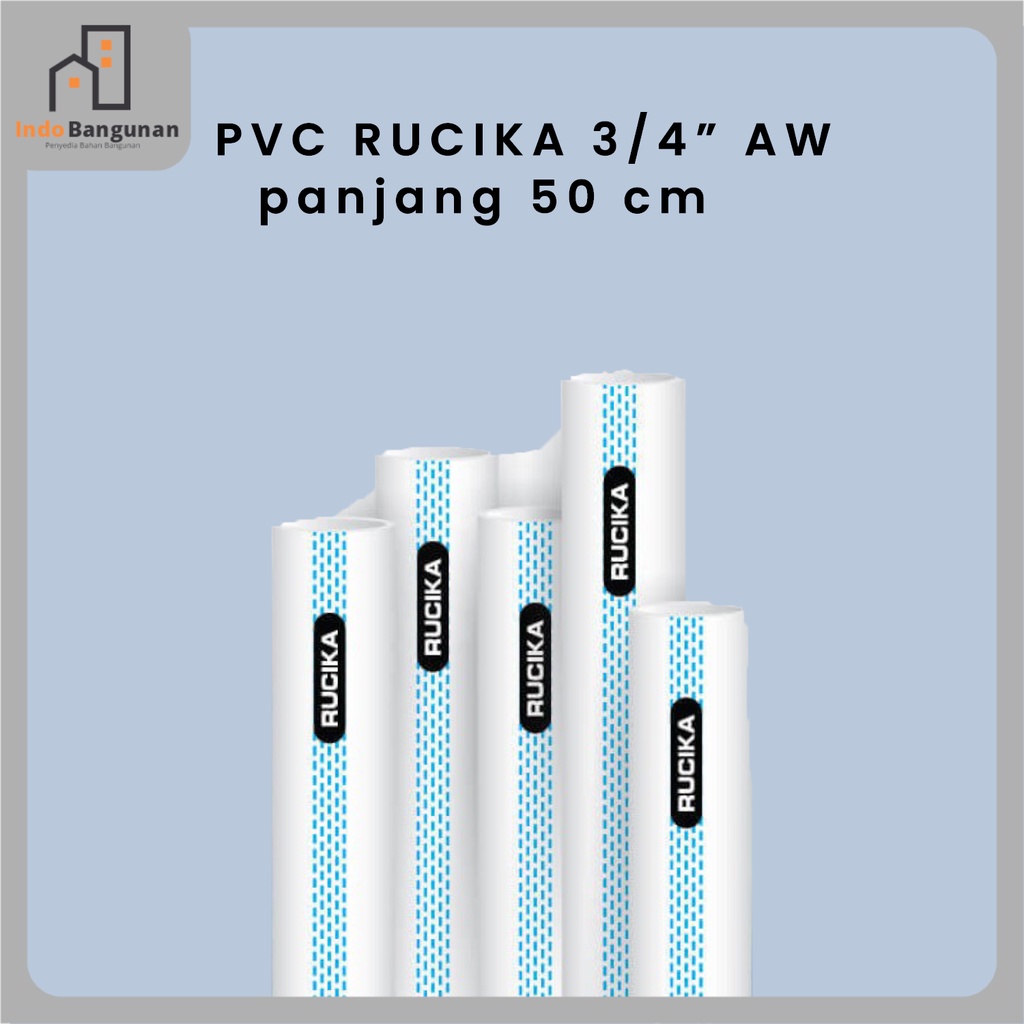 Jual Pipa Air Pvc Inch Rucika Aw Per Cm Pipa Paralon Rucika Standar Shopee Indonesia