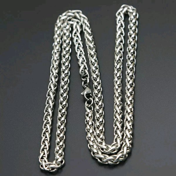 KALUNG STAINLESS STEEL TWISTED ROPE CHAIN UNISEX TERMURAH