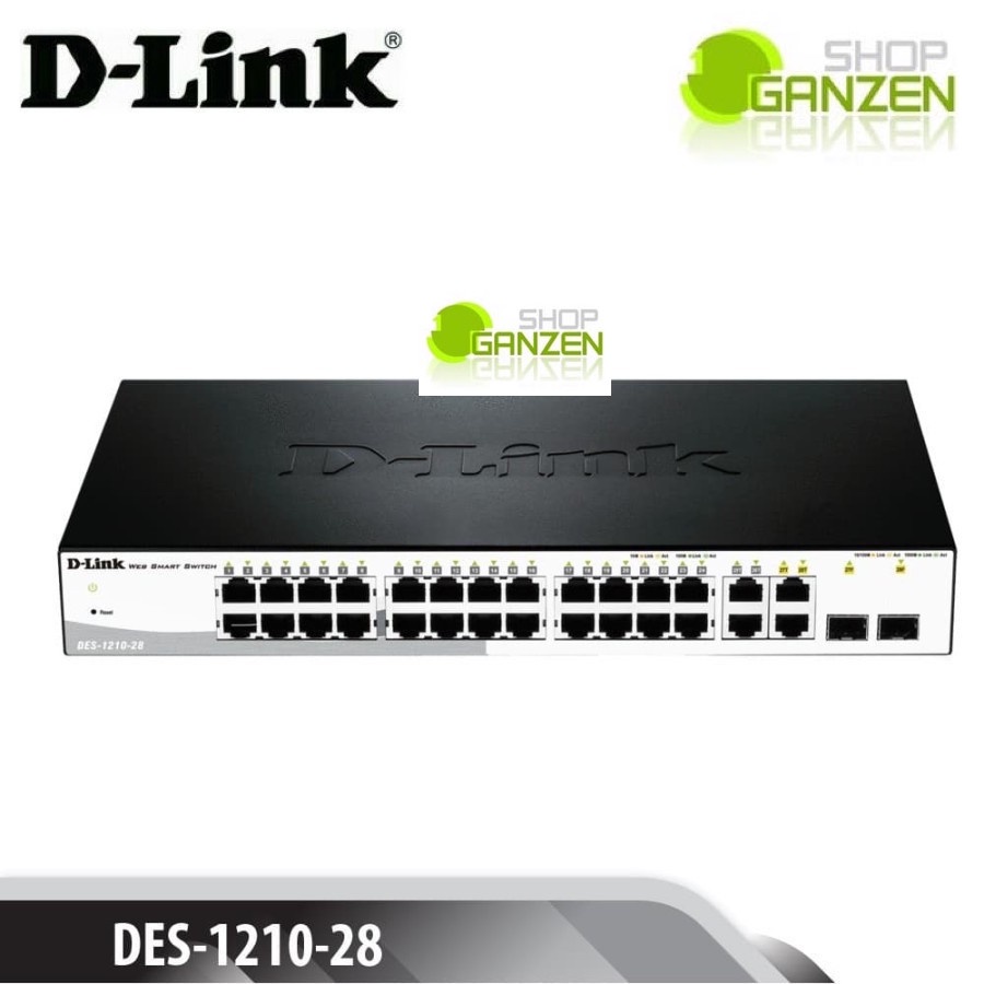 D-LINK DLINK DES-1210-28 , 24 port 10/100 + 2 Gigabit UTP / 2 SFP