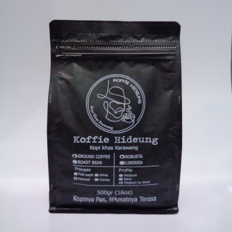500gr GROUND COFFEE ROBUSTA KOFFIE HIDEUNG KARAWANG