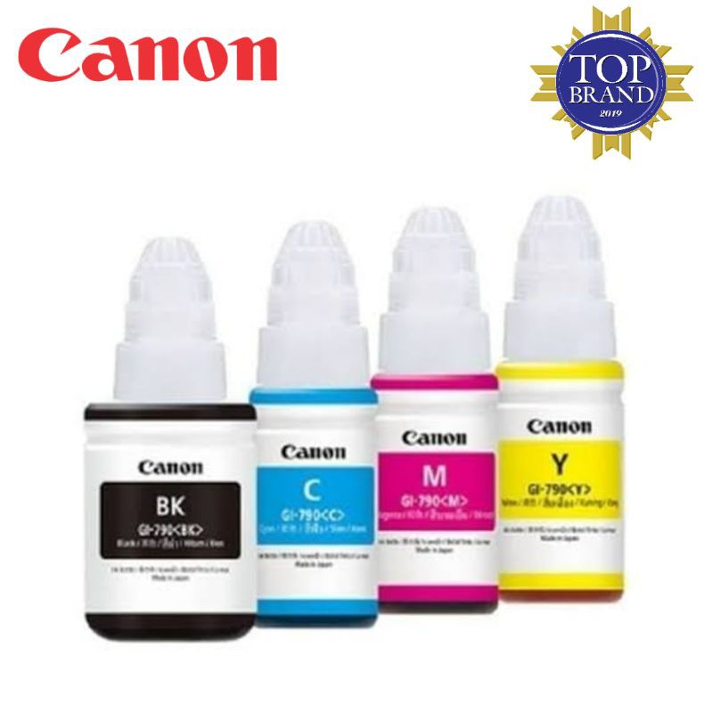 Tinta Canon PIXMA GI-790 Original untuk G1000, G1010 G2000, G2000, G2002, G2012, G3000, G3010, G3012, G4000, G4010