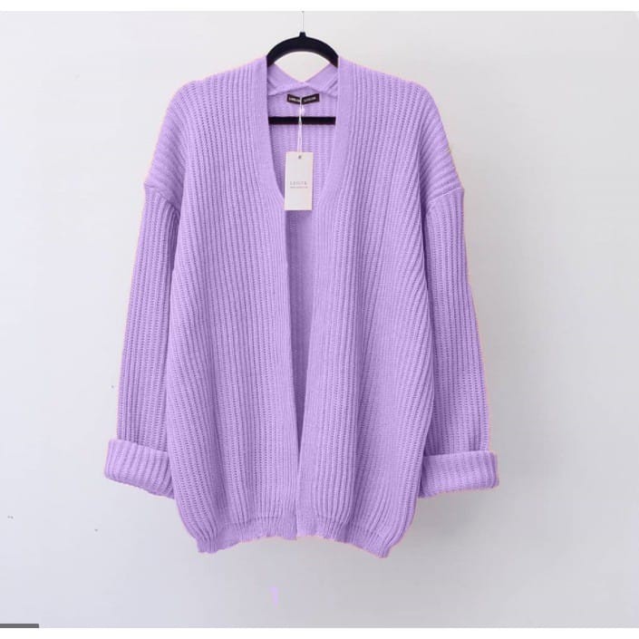 oversize kardy knit/sweaterajut-lilac